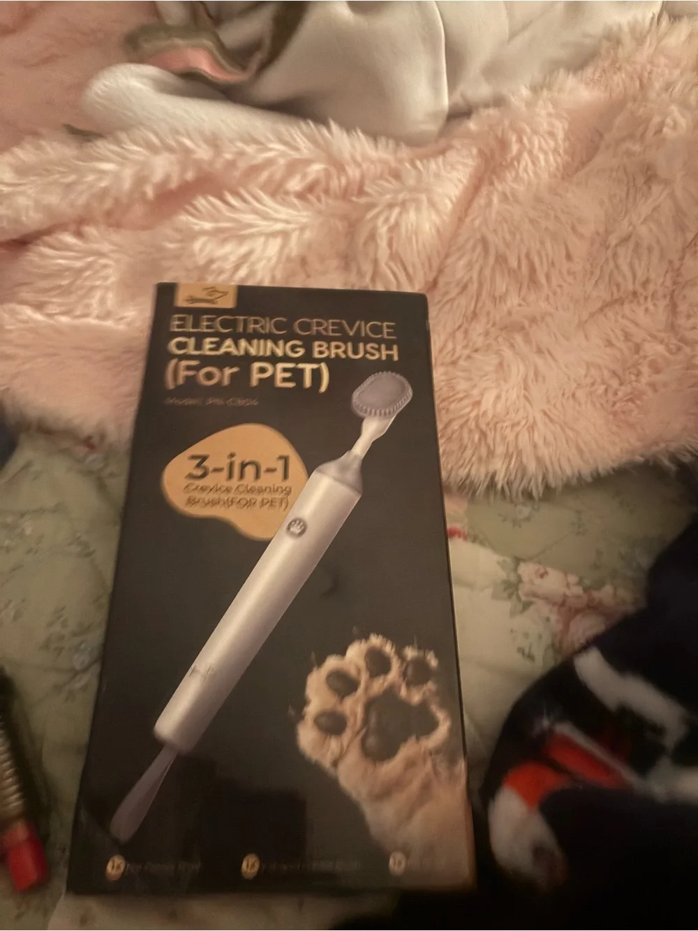 New Open Box Electric Dog Paw Cleaner, Rechargeable Paw Scrubber with LED Light